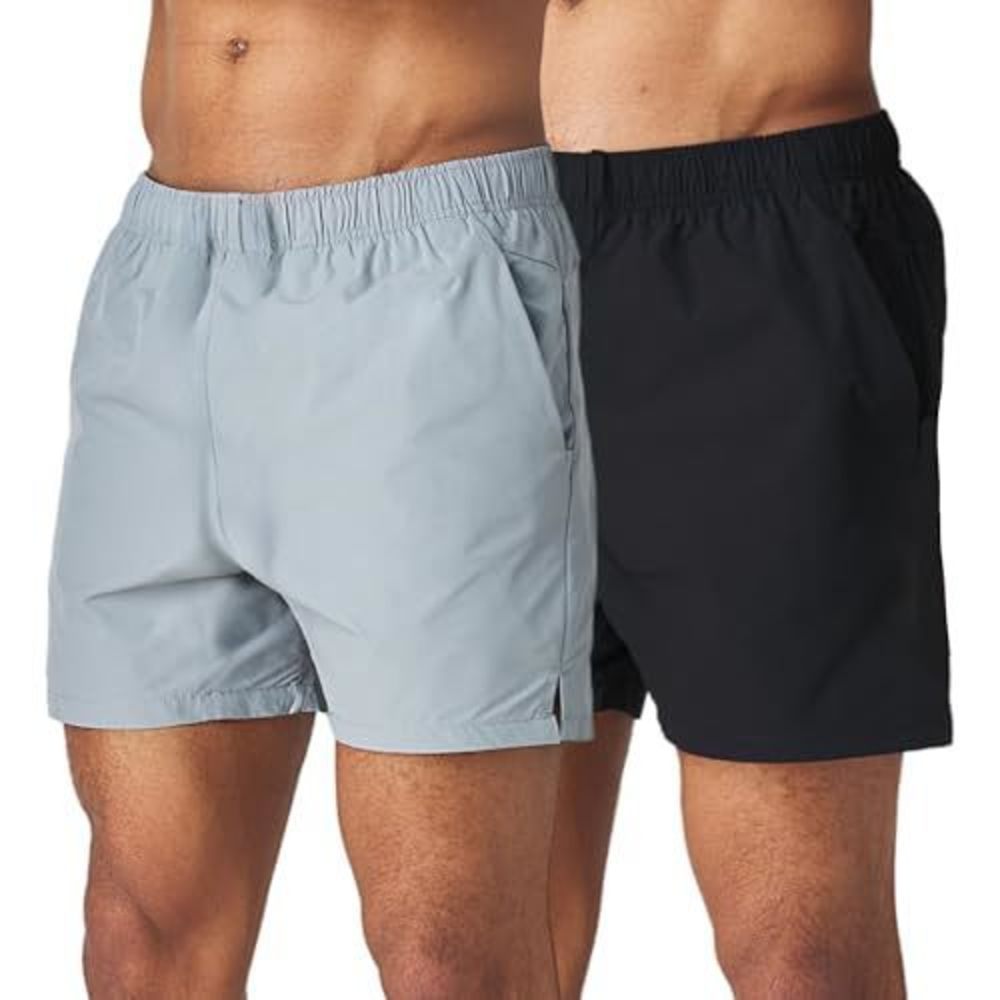 NEW Ultra Performance Men's 5 Inch Swim Trunk's with Liner 2 Pack Mens Stretch Q